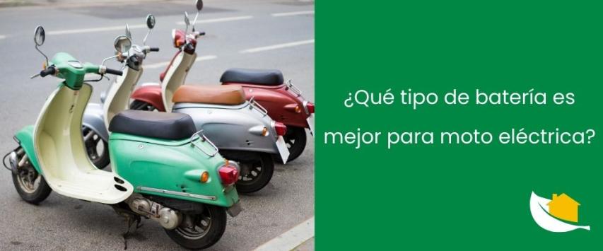 ¿Qué tipo de batería es mejor para moto eléctrica?