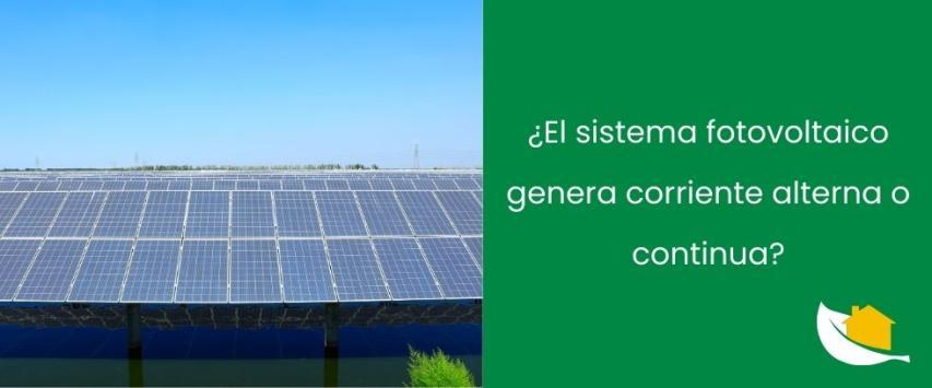 ¿La corriente solar es alterna o continua?