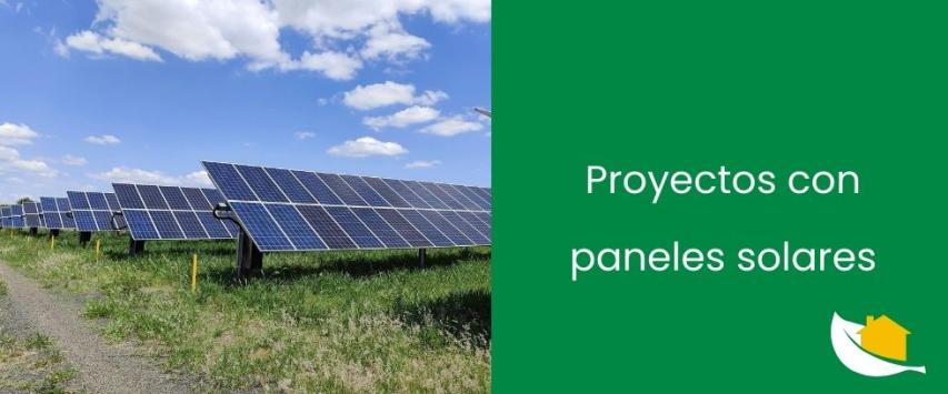 Proyectos con paneles solares