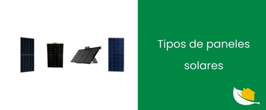Tipos de paneles solares