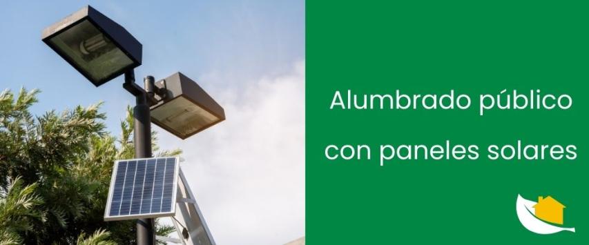 Alumbrado público con paneles solares