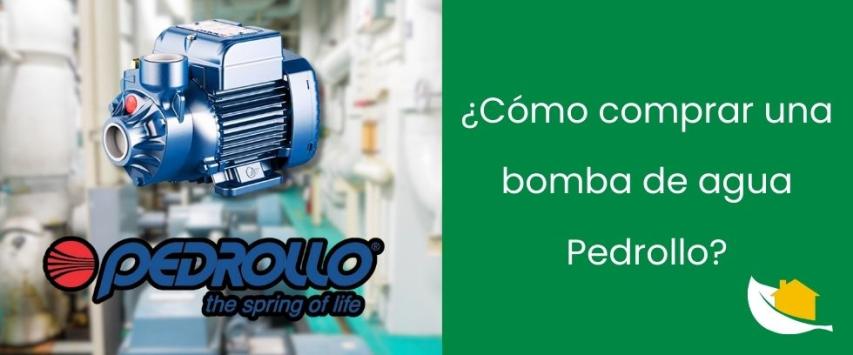 ¿Cómo comprar una bomba de agua Pedrollo?