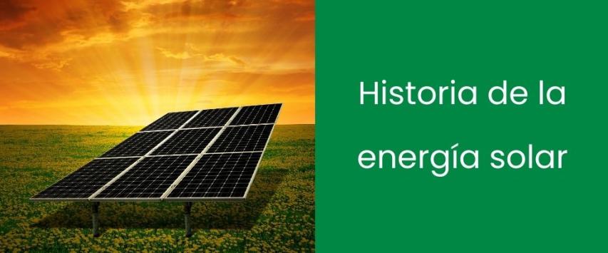 Historia de la energía solar