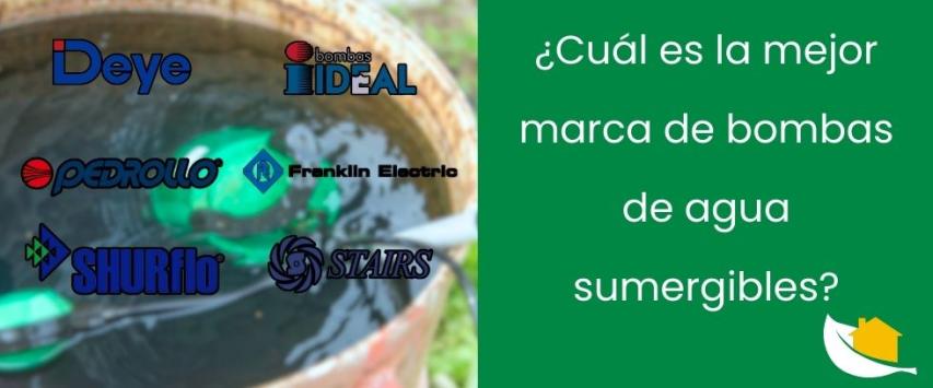 ¿Cuál es la mejor marca de bombas de agua sumergibles?