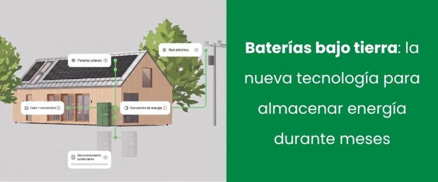 Baterías bajo tierra: la nueva tecnología para almacenar energía durante meses