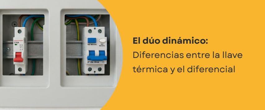 ¿Cuál es la diferencia entre un interruptor termomagnético y un diferencial?