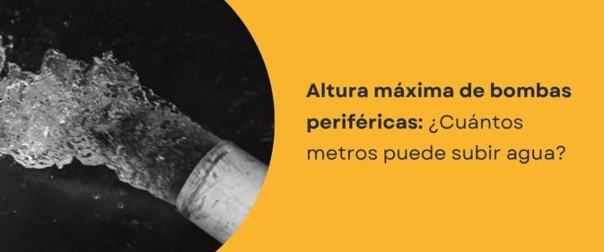 ¿Cuántos metros levanta una bomba periférica?