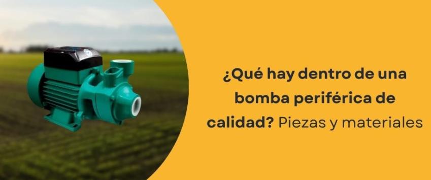 Partes de una bomba periférica
