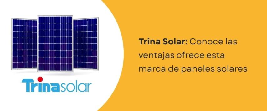 ¿Qué tal es la marca Trina Solar?