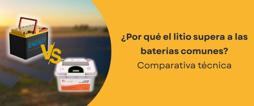 ¿Qué diferencia hay entre una batería de litio y una normal?