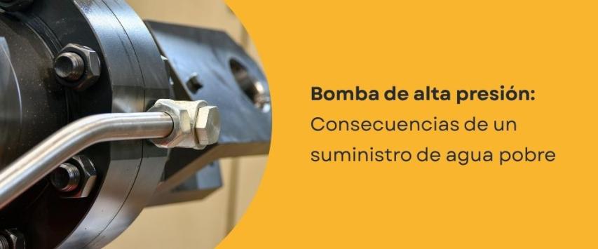 ¿Qué pasa cuando una bomba de alta presión no tiene suficiente caudal?