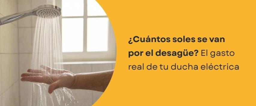 ¿Cuánto consume una ducha eléctrica al mes en soles?