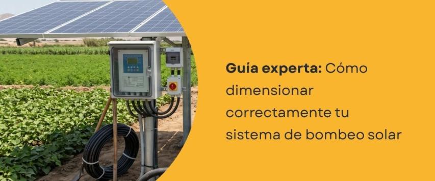 Cómo dimensionar correctamente el bombeo solar directo