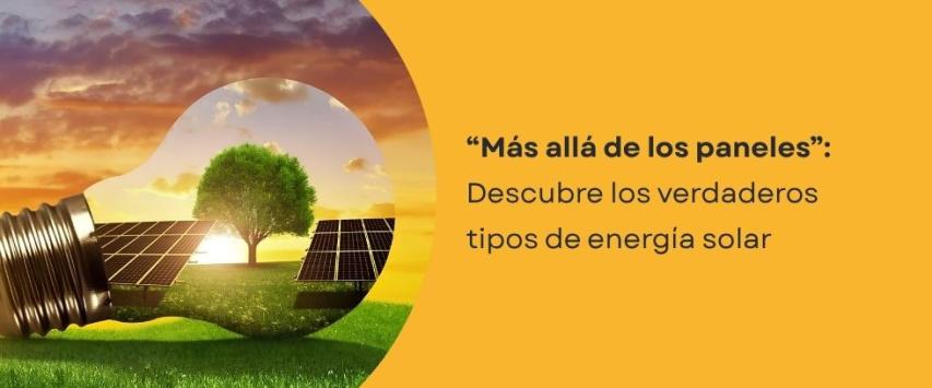 Tipos de energía solar