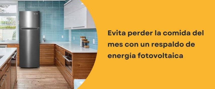 La comida del refrigerador no debería depender de un apagón