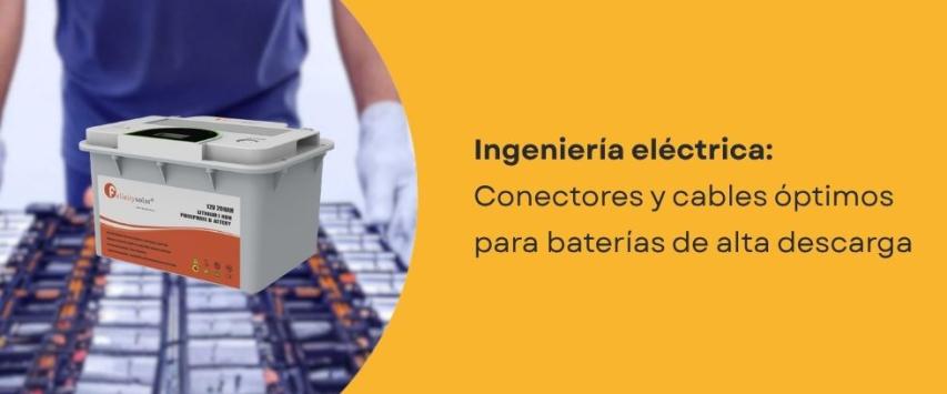 ¿Qué cable se usa para las baterías de litio?