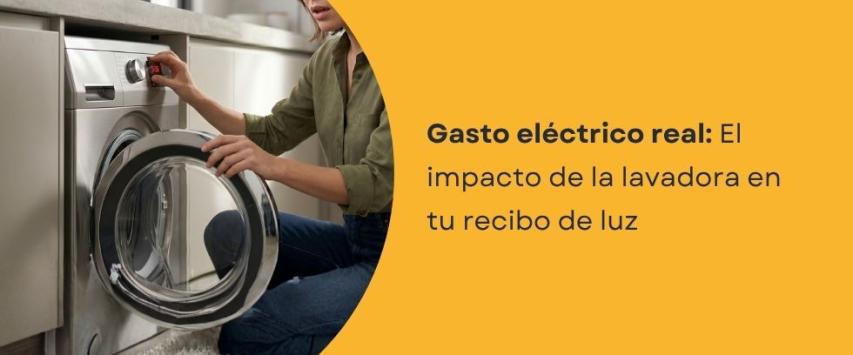 ¿Cuánto consume una lavadora al mes en soles?