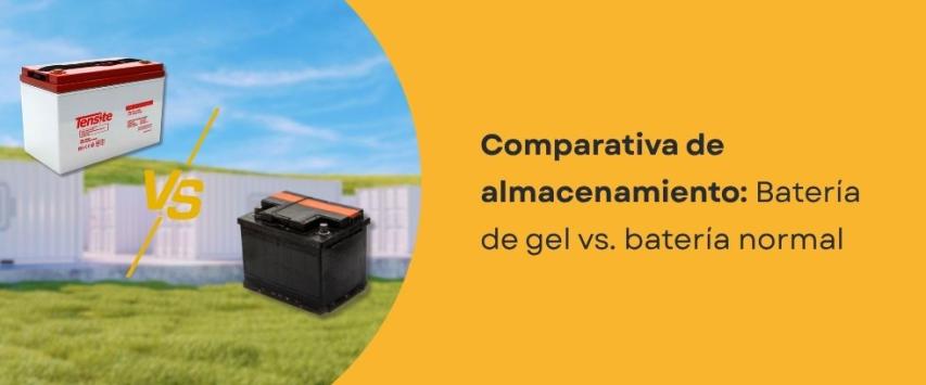 ¿Cuál es la diferencia entre una batería de gel y una normal?