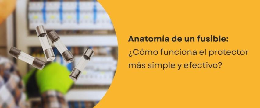 Partes de un fusible eléctrico