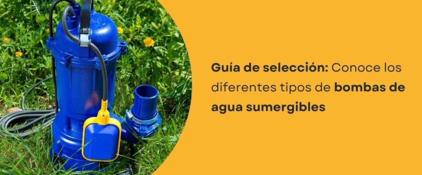 ¿Qué tipos de bombas de agua sumergibles hay?
