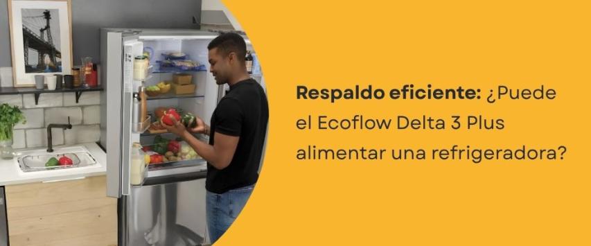 ¿Puede el Ecoflow Delta 3 alimentar una refrigeradora?
