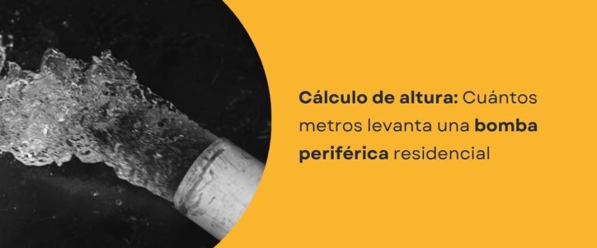 ¿Cuántos metros levanta una bomba periférica?
