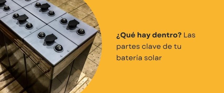 Partes de la batería solar