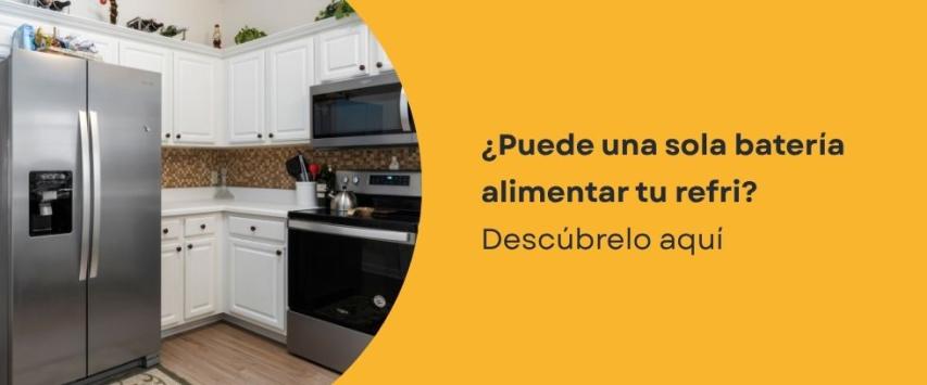 ¿Cuántas baterías necesito para un refrigerador?
