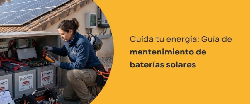 Mantenimiento de baterías solares