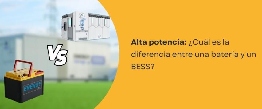 ¿Cuál es la diferencia entre una batería y un BESS?