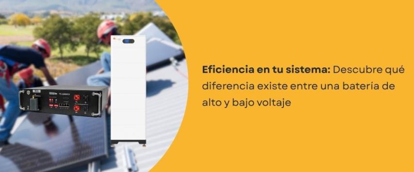 Diferencia entre una baterías de alto y bajo voltaje