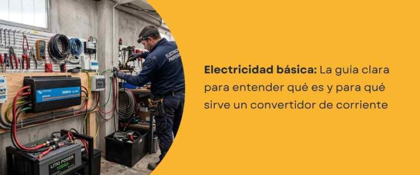 ¿Qué es y para qué sirve un convertidor de corriente?