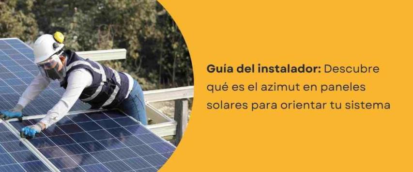 Azimut paneles solares