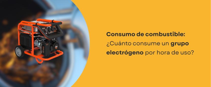 ¿Cuánto consume un grupo electrógeno?