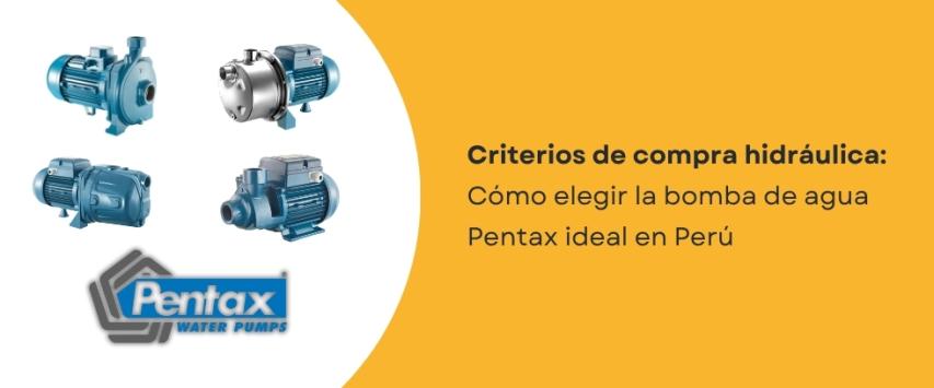 ¿Cómo elegir una bomba de agua Pentax?