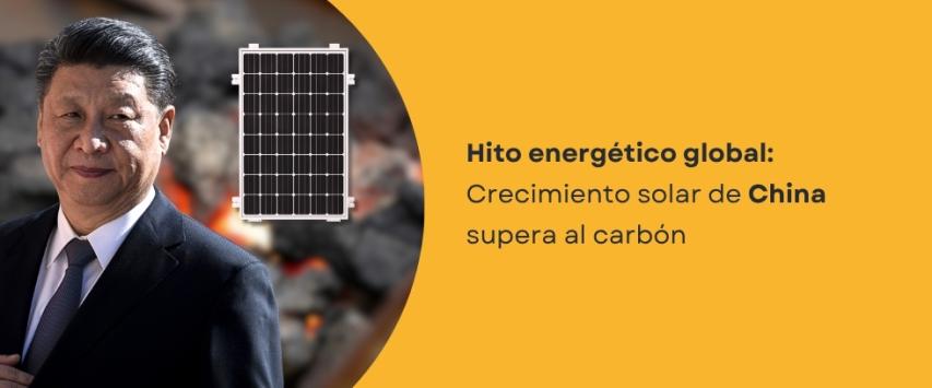 China supera al carbón con su capacidad solar instalada