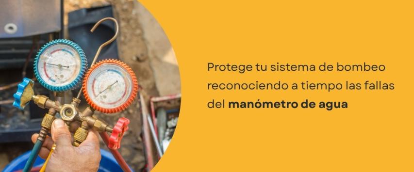 Fallas de un manómetro de presión de agua