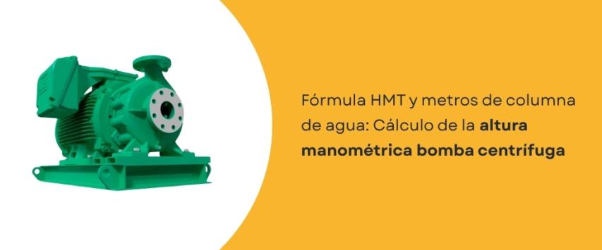¿Qué diámetro de tubería necesita una bomba centrífuga?