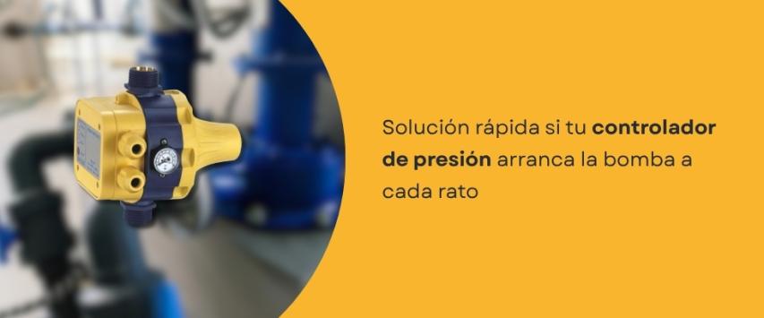 ¿Por qué mi controlador de presión enciende y apaga la bomba solar?