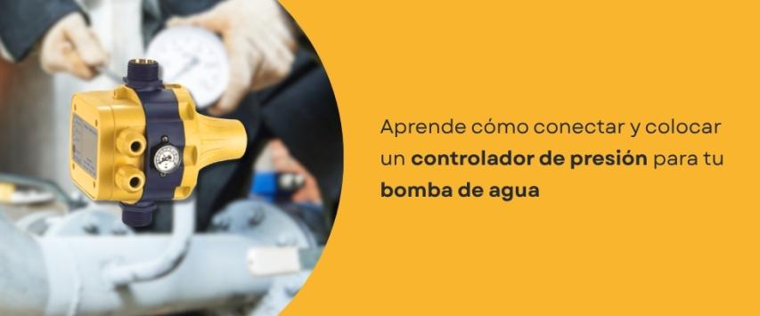 ¿Cómo instalar un controlador de presión para una bomba de agua?