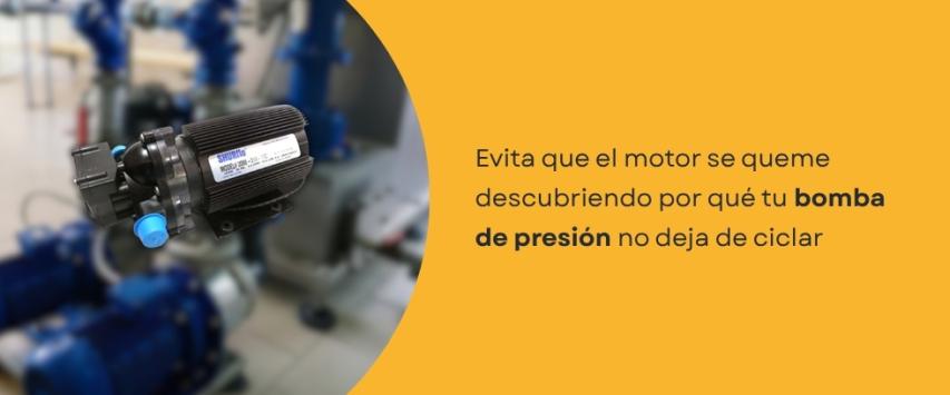 ¿Por qué una bomba de presión se enciende y apaga constantemente?