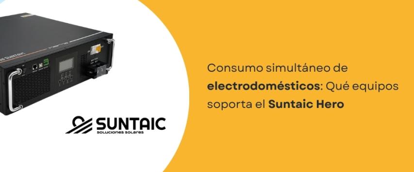 ¿Qué equipos puede alimentar el inversor Suntaic Hero?