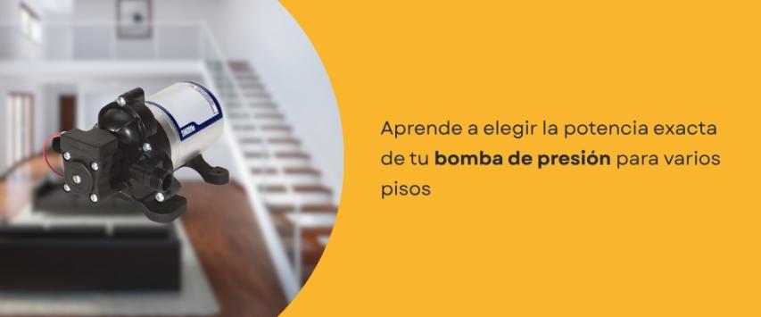 ¿Qué bomba de presión necesito para una casa de dos o tres pisos?