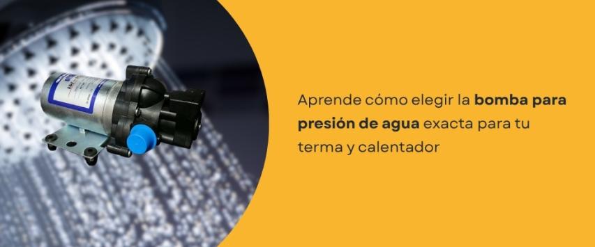 ¿Qué bomba de presión necesito para una ducha y un calentador de agua?