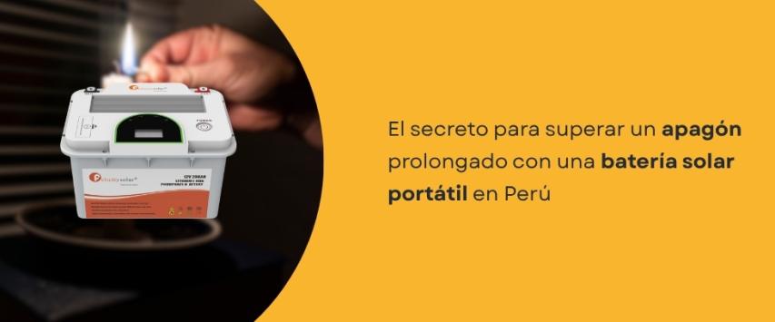 ¿Qué batería solar portátil necesito para un apagón en casa?