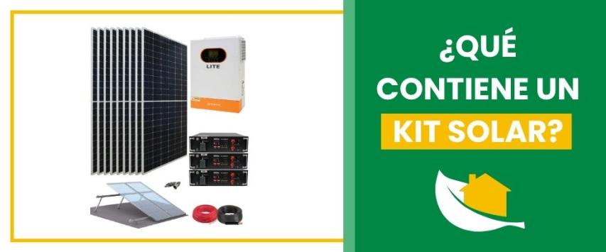 ¿Qué incluye un kit solar?