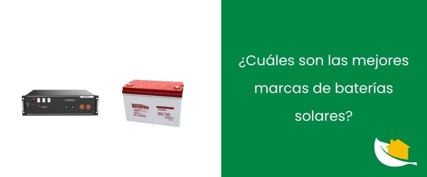 Mejores marcas de baterías solares