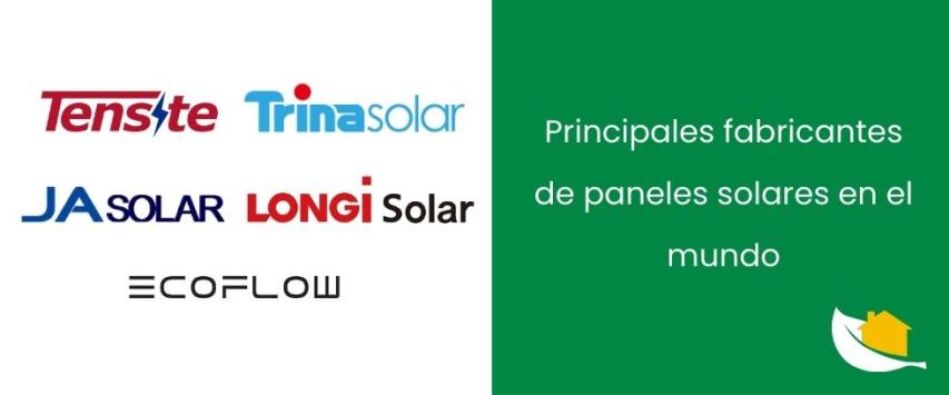 Principales fabricantes de paneles solares en el mundo