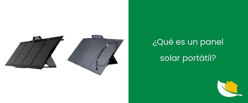 Qué es un panel solar portátil