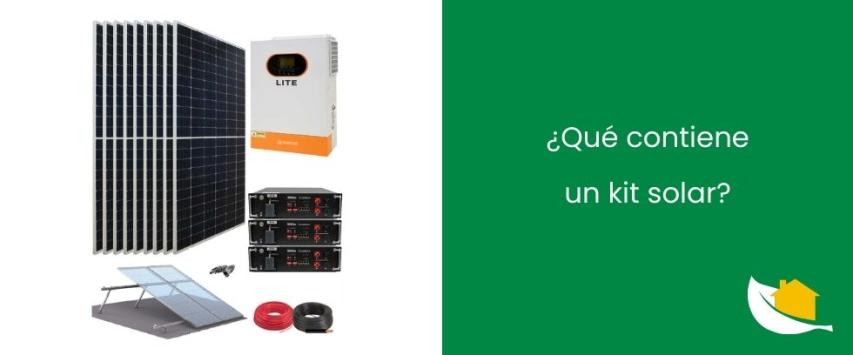 ¿Qué incluye un kit solar?
